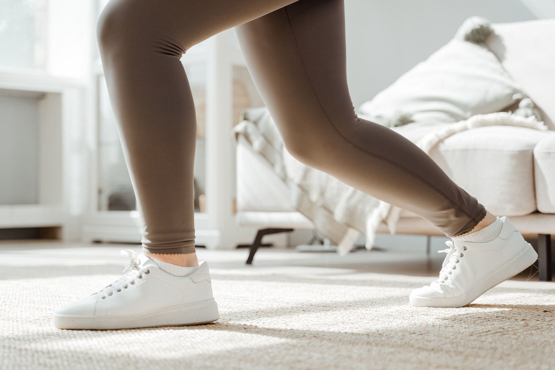 Single-leg Romanian deadlift works on each side of the body separately. (Photo via Pexels/MART PRODUCTION)